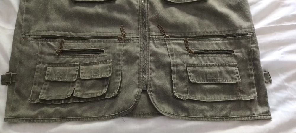 Colete fotografia/caça XL vários bolsos-medidas nas fotografias