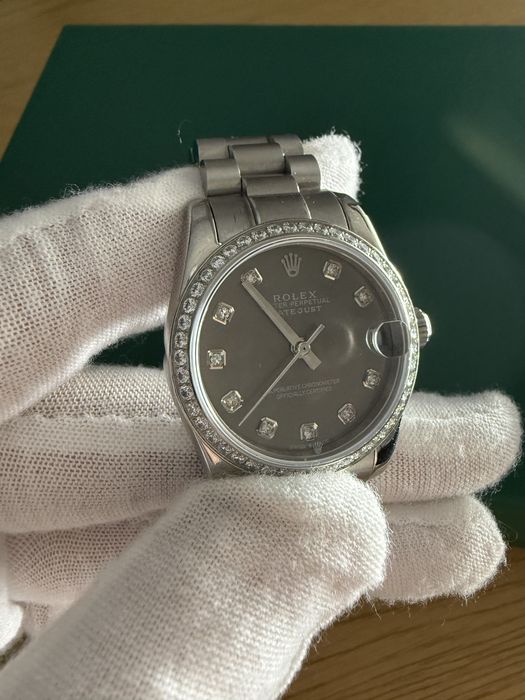 Часы женские Rolex Lady-Datejust 22mm бриллиантовыми метками