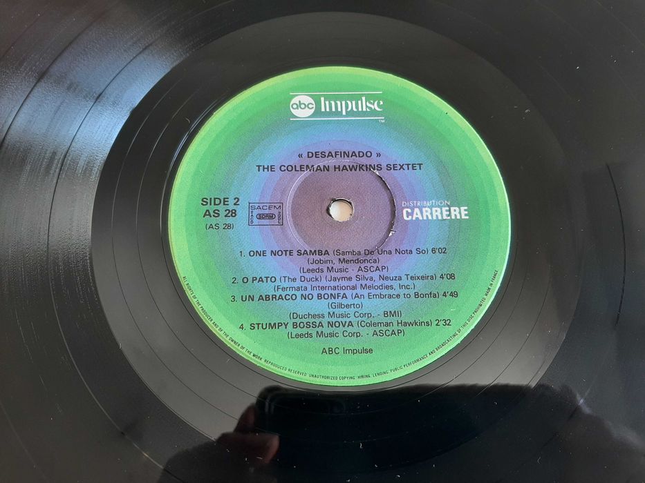 Coleman Hawkins - Desafinado - França - Vinil LP