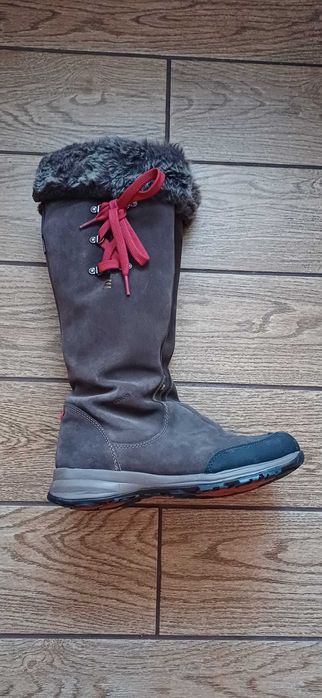 Skórzane śniegowce Quechua# brązowe buty zimowe r. 38