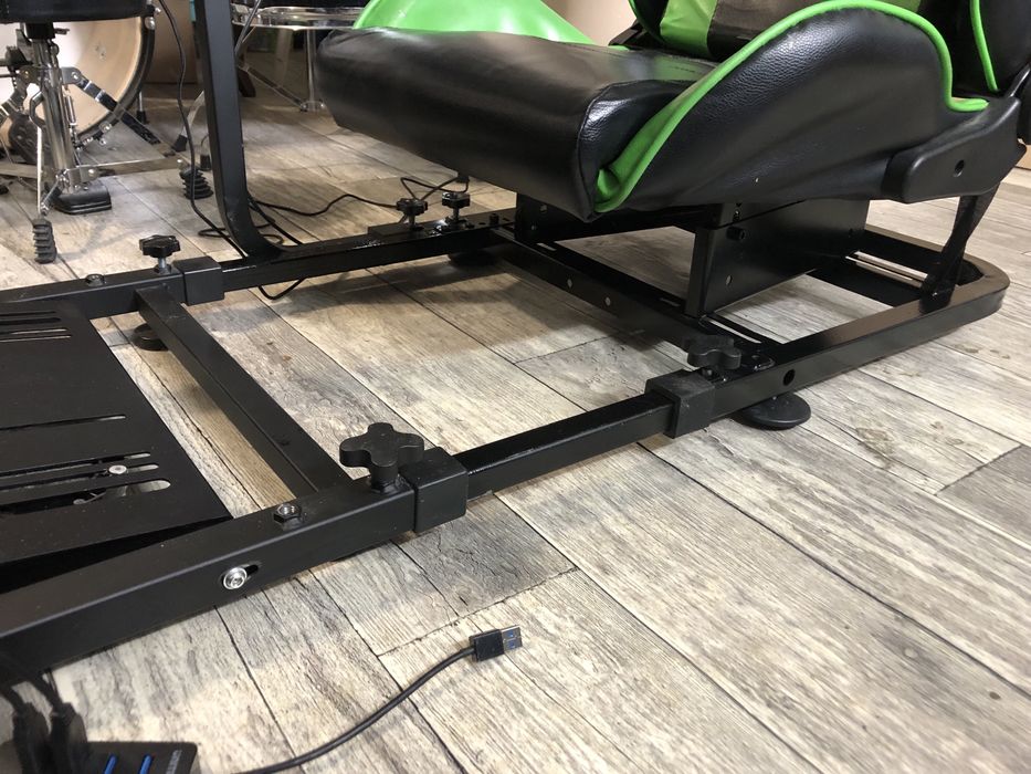 Zestaw do Simracing, Thrustmaster TS-PC, TLCM, H-shifter SimMasters, RIG z Fotelem + gratisy