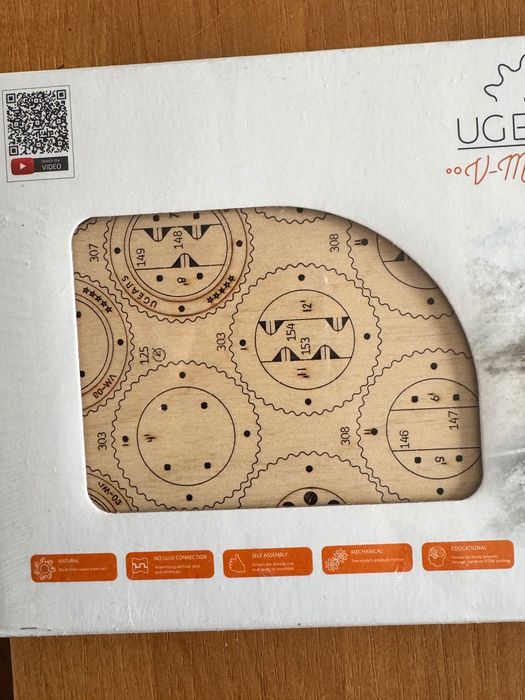 Механічний 3d пазл ugears модель тягач vm-03