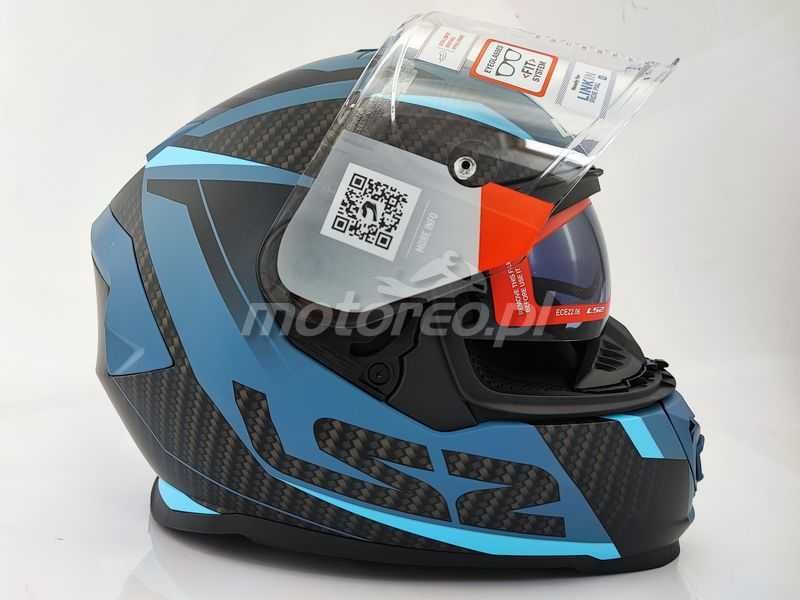 HIT! Kask z Blendą i Pinlockiem LS2 FF800 Storm 2 RACER Mat Blue