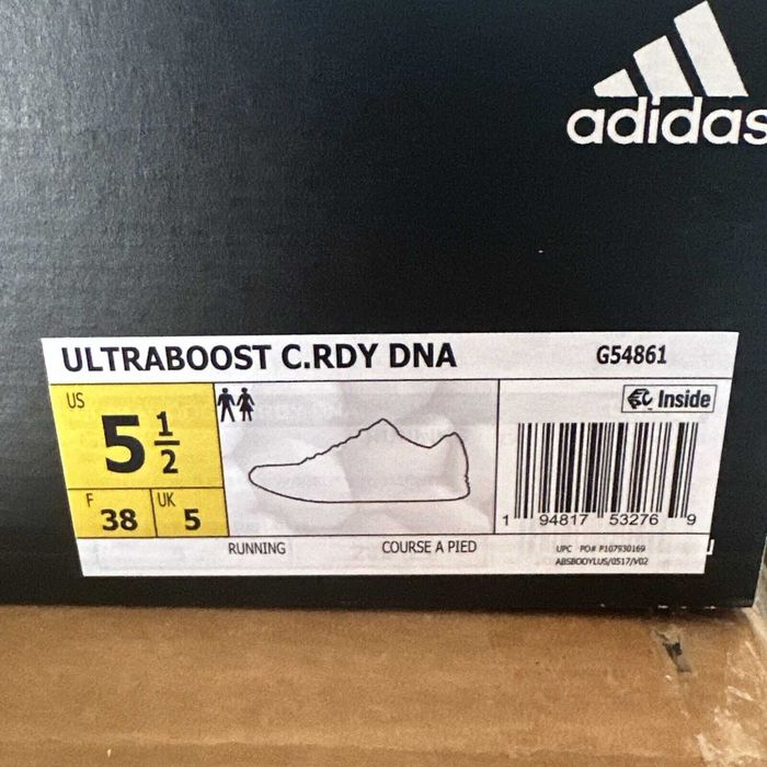 кроссовки мужские Adidas UltraBoost Cold.RDY G54861 US 5.5 EU 38 23 см