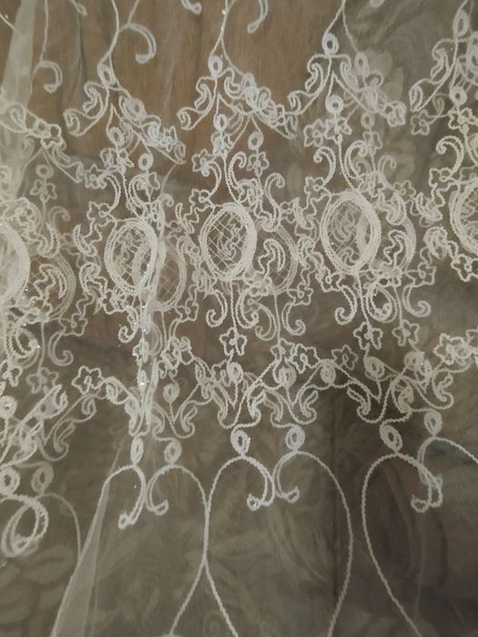 Тюль біла кордова 10м