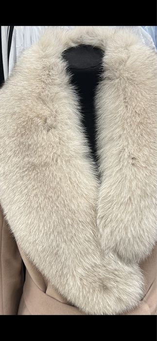 Мех песца пальто
