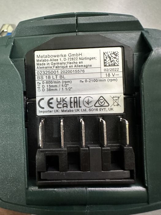 Wiertarko Wkrętarka Metabo BS 18 LT BL Q 75Nm 18V