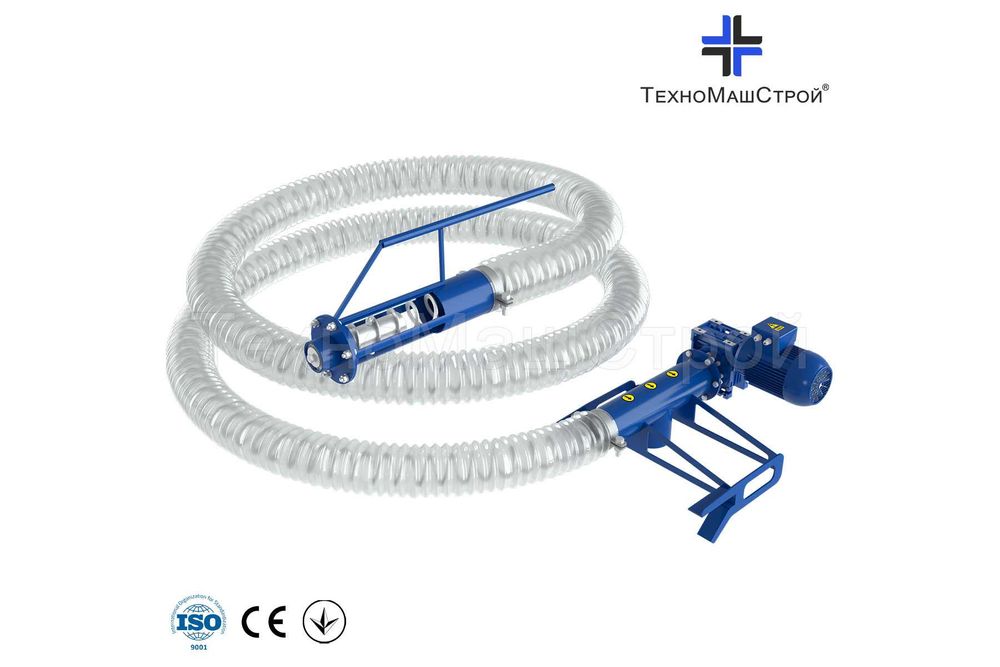 Гнучкий транспортер для зерна 6м. Гнучкий шнек. Шнековый погрузчик.