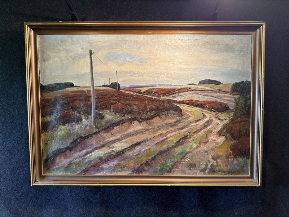 Картина Axel Sørensen 1946 Hærvejen / Данія / олія на полотні 110×77 см