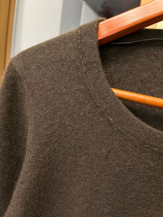 Светр лонг джемпер кашемір, шоколадного кольору, розмір S