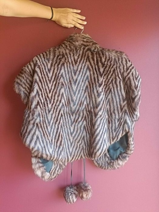 Casaco pele genuína de coelho