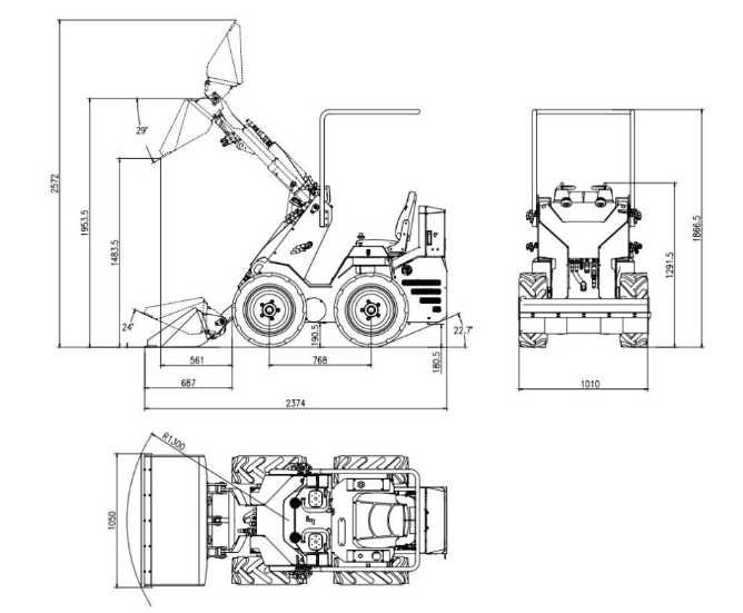 Mini skid steer XTM X360s Ładowarka Burtowa Leasing RATY