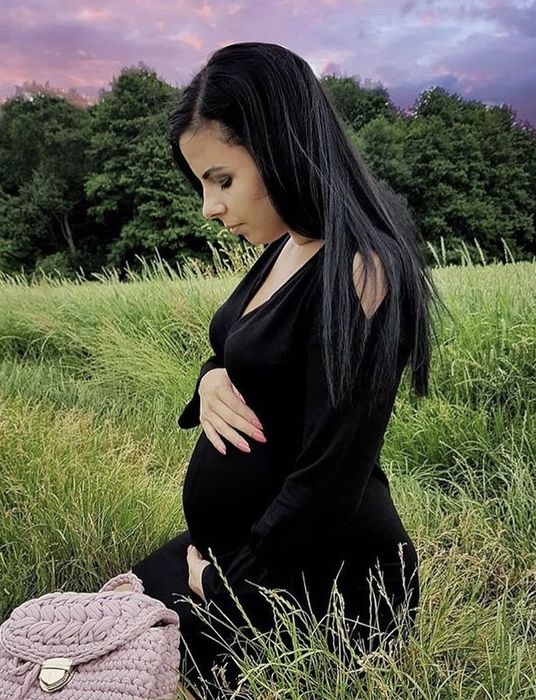 Sukienka do karmienia i ciążowa La mom bambusowa dzianinowa