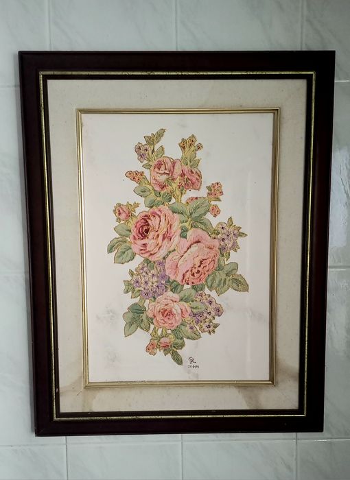 Quadro/pintura flores