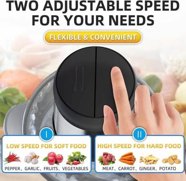 Подрібнювач блендер овочерізка Блискавка Rainberg RB-2202 1300 Вт/2л