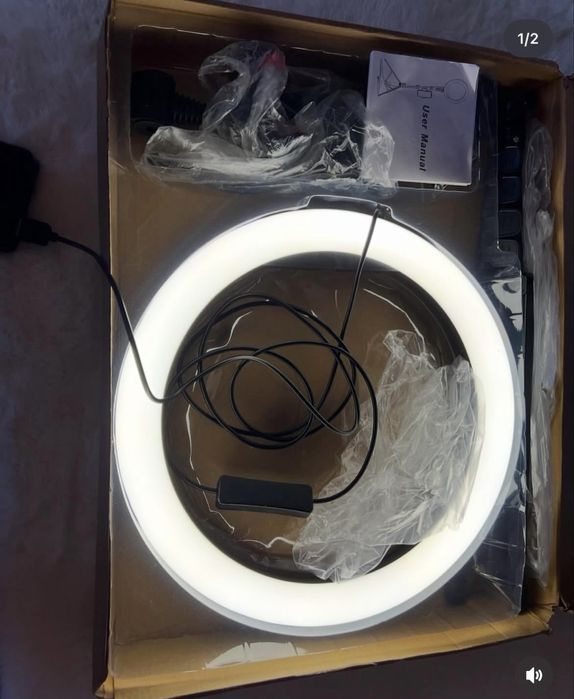 Кільцева лампа з тримачем для телефону