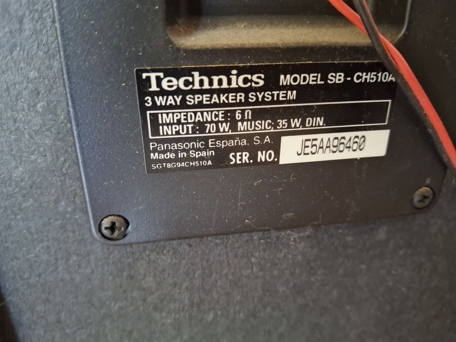 MEGA ZADBANA Wieża SEGMENTOWA  Technics  CH 510 komplet z głośnikami i pilotem