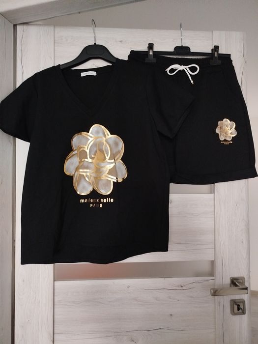 Bluzka + spodenki czarne Oversize Punto Milano