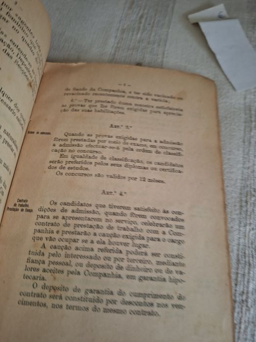 Regulamento Geral do pessoal da CP em 1927