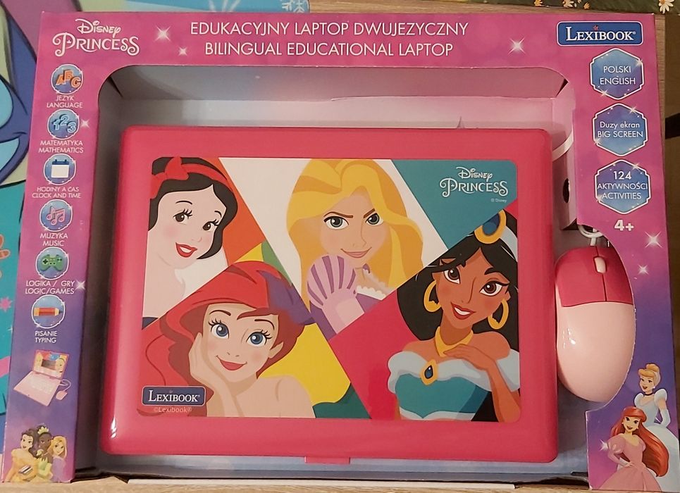 Lexibook edukacyjny laptop dwujęzyczny  Disney Princess