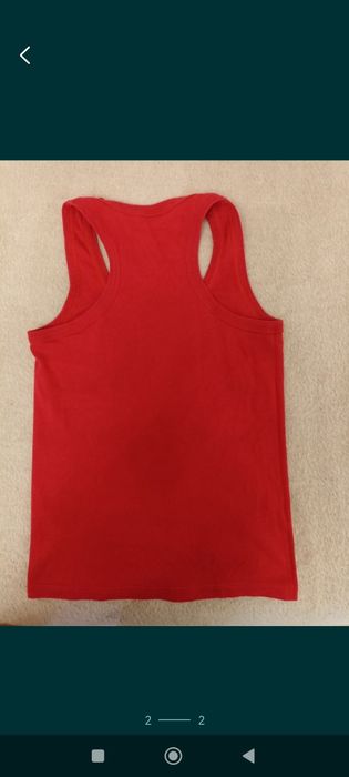 Детская красная майка р. S