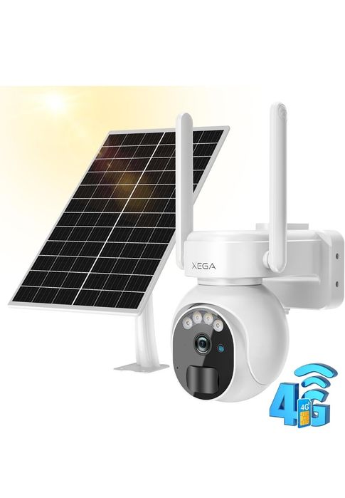 4G LTE Câmara de vigilância exterior para zonas sem eletricidade.