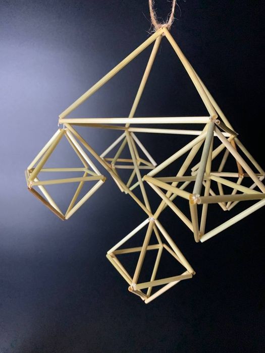 Солом'яний різдвяний павук набір соломки зроби сам