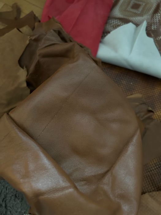 Płaty materiały skóra naturalna