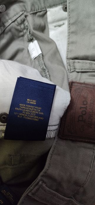 Spodnie jeansowe  polo  Ralph Lauren damskie koloru jasny khaki