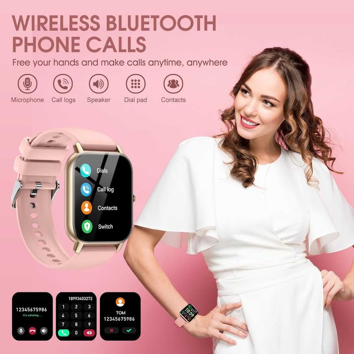 1.85" Smart Watch C Bluetooth Call, Sleep Monitoring, Pedometer, 112 Sports Modes64409176164865124