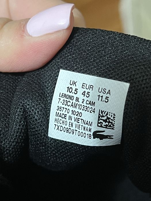 Чоловічі кеди LACOSTE , 45 розмір