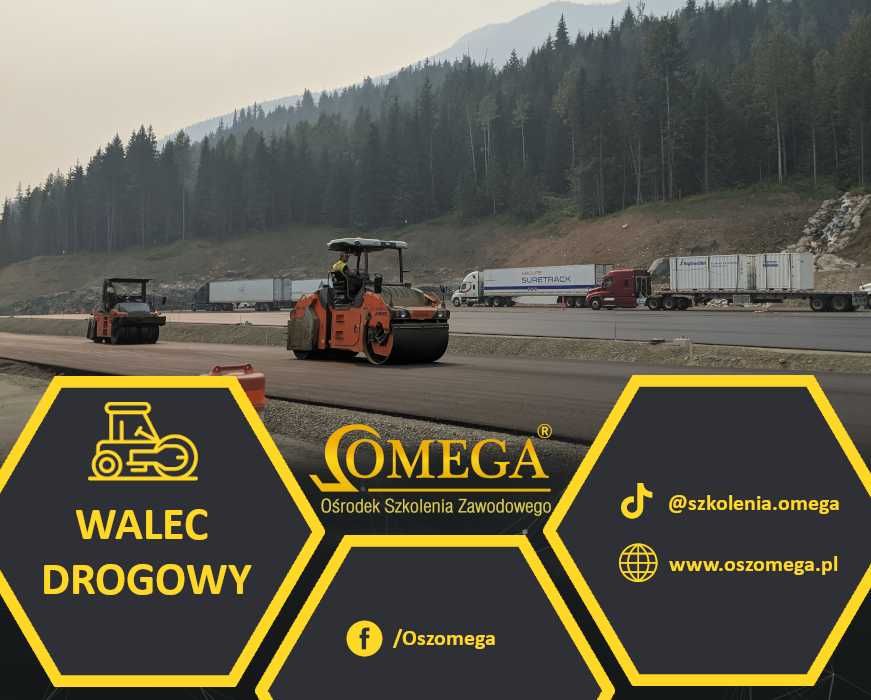 1600zł Kurs na WALCE DROGOWE, szkolenie, 2.03, 1.06, 31.08, 30.11