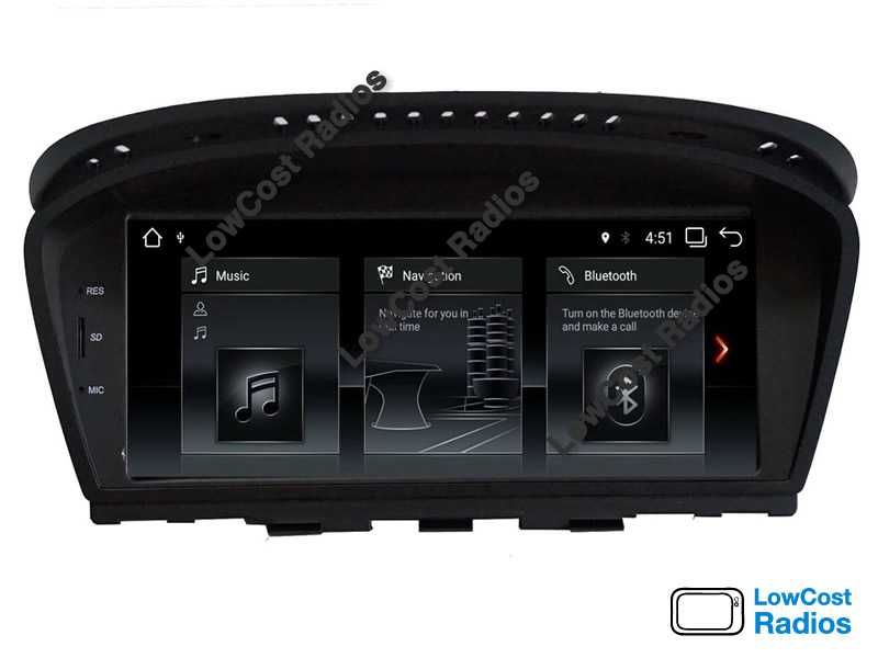 *(NOVO) Auto Rádio GPS ANDROID BMW E60, E61, E90, E91 (Série 3 e 5) | CARPLAY • ANDROID AUTO
