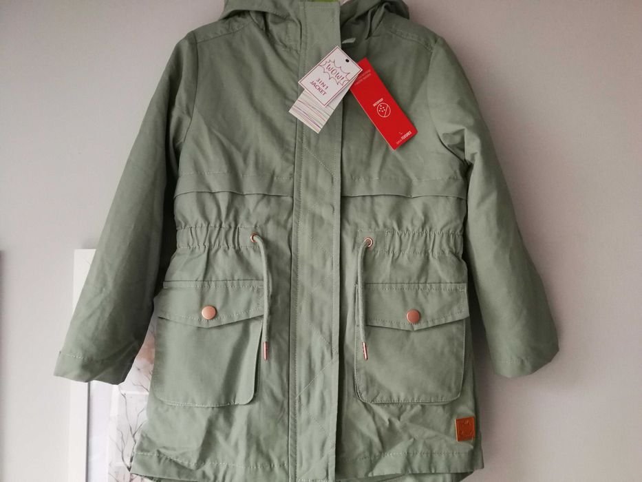 Nowa kurtka dziewczęca Cool Club, 3w1, rozmiar 122, zielony, khaki