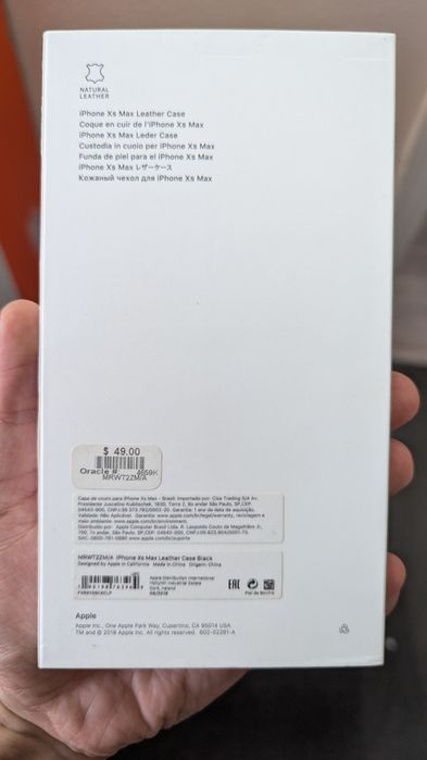 Apple iPhone Xs Max Leather Шкіряний оригінал