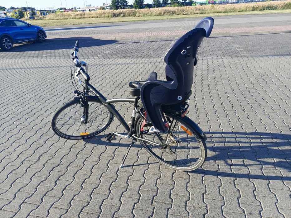 Rower 28" b'twin fotelik rowerowy