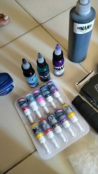 Kit tatuagem completo máquina pen
