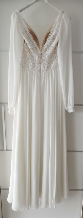Suknia ślubna w stylu Boho 36 S/ 178cm