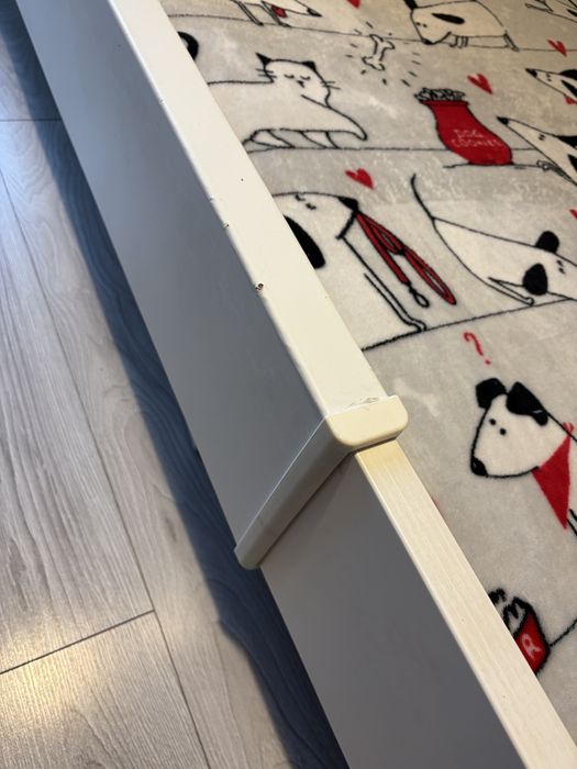 Ikea łóżko dziecięce rozsuwane  biale 80x200cm