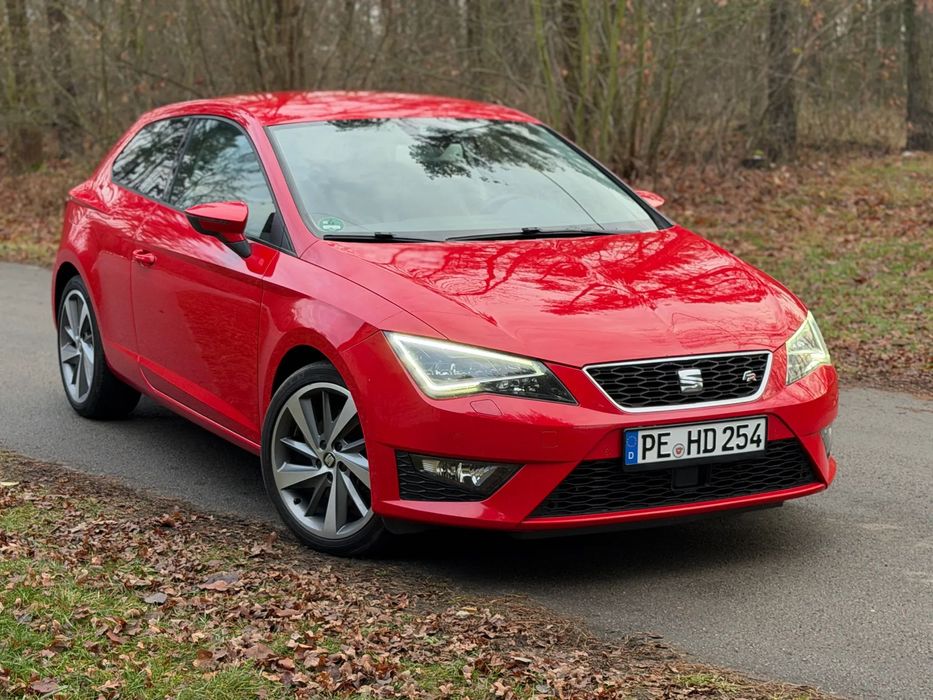 Seat Leon FR SC 2.0 TDI 184KM DSG 1 właściciel Bezwypadkowy Full Led Skóra PDC