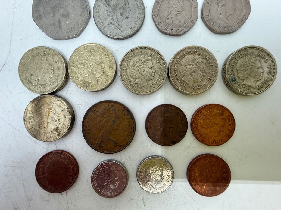 Zestaw monet angielskich