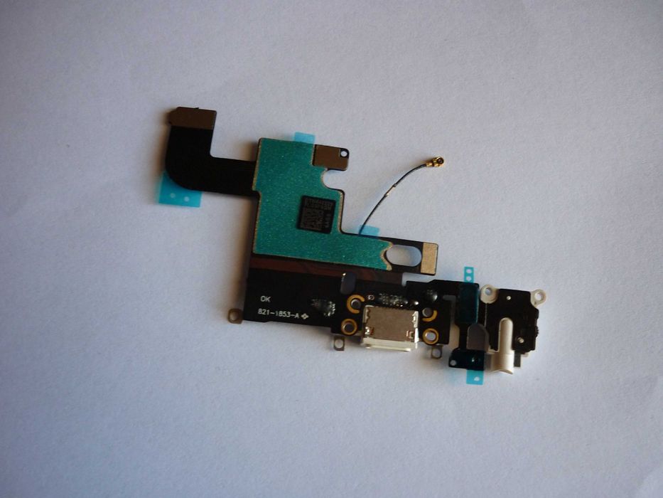 Шлейф для iPhone 6, с разъемом зарядки, раъемом наушников, микрофоном