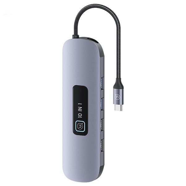 USAMS Adapter HUB 10w1 3xUSB 3.0/TF/SD/USB-C/HDMI/RJ45/VGA PD100W