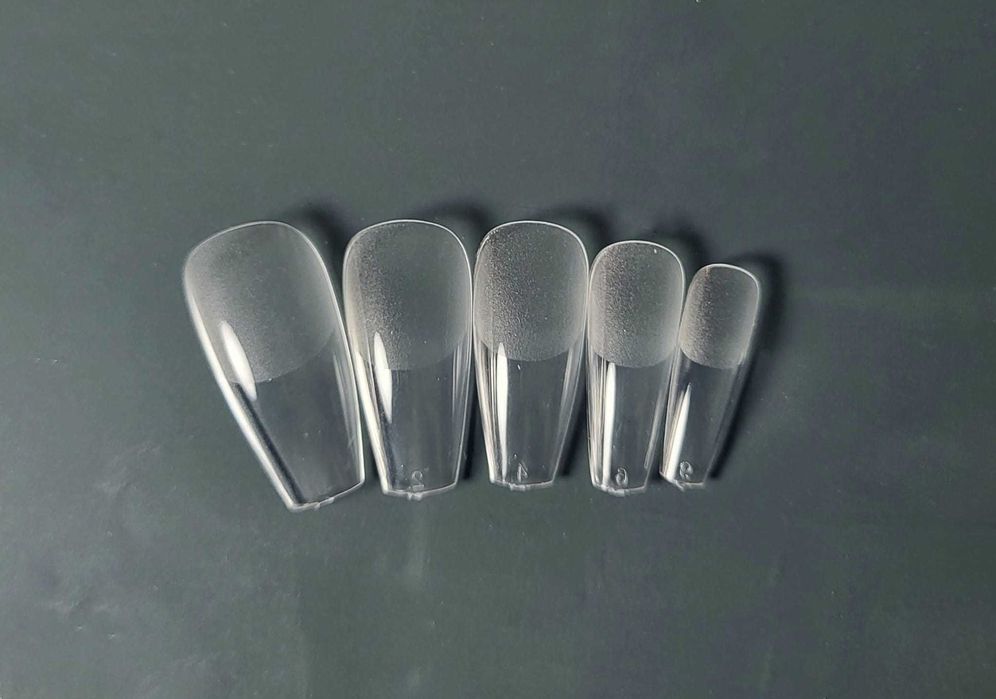 Tipsy do przedłużania, press on balerina 597 szt.