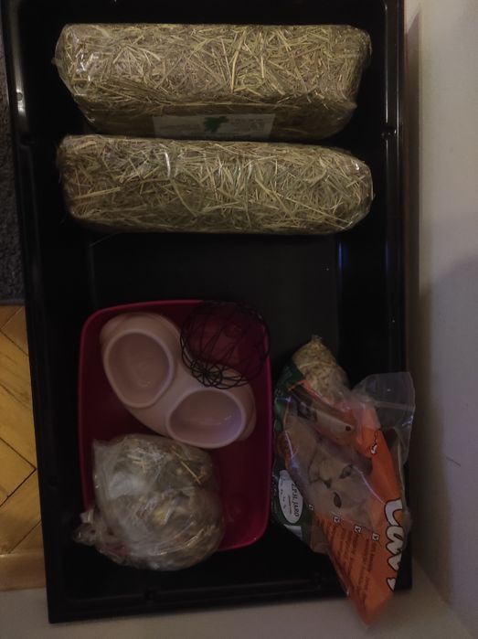 Klatka dla świnki morskiej, królika+ akcesoria