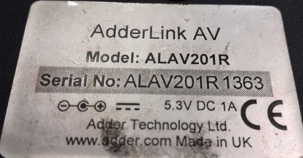 Adderlink AV 200 dystrybutor audio video RS232