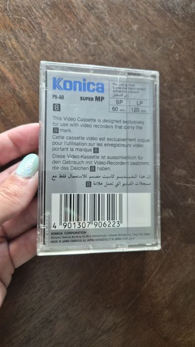 Cassete video 8mm 60mp Konica