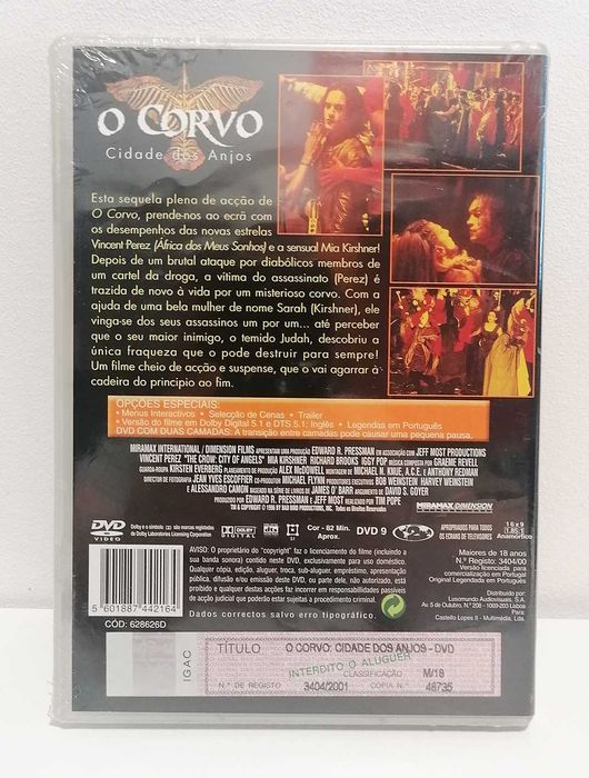 Dvd - O Corvo (Cidade dos Anjos)