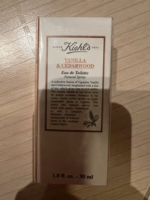 Kiehls vanilla cedarwood 30 ml