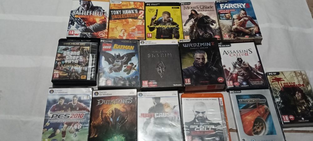 Gry na PC  16 sztuk